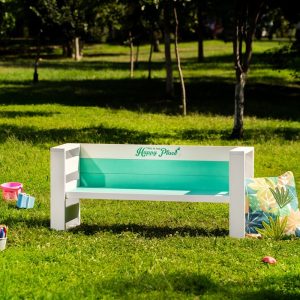 Bancuta cu desen animat, verde