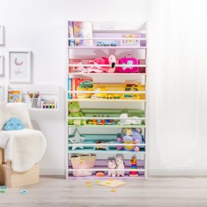 Biblioteca pentru copii cu desen animat, multicolor