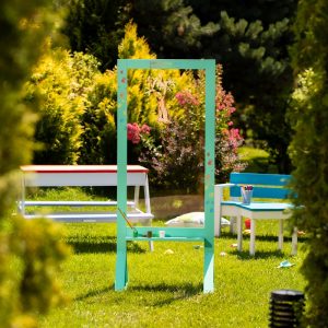 Panou educativ vertical pentru pictura, verde