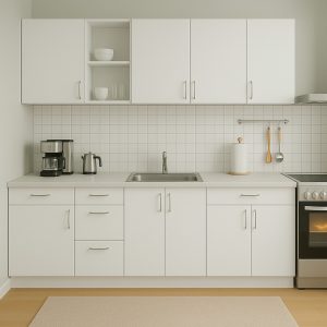 Bucatarie Elit Modulara Alb 220 cm