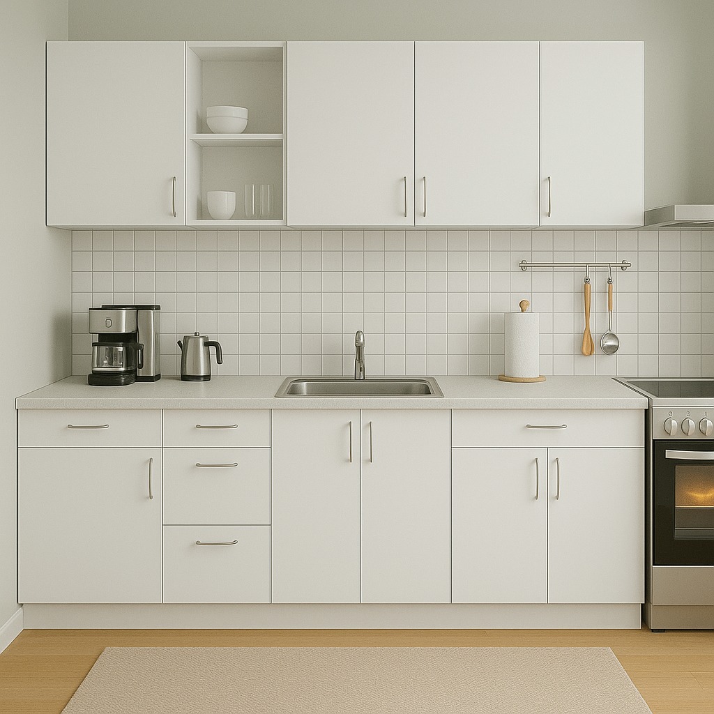 Bucatarie Elit Modulara Alb 220 cm