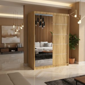 Dressing Elit 150 Sonoma Stejar cu Oglinda+Acrilic