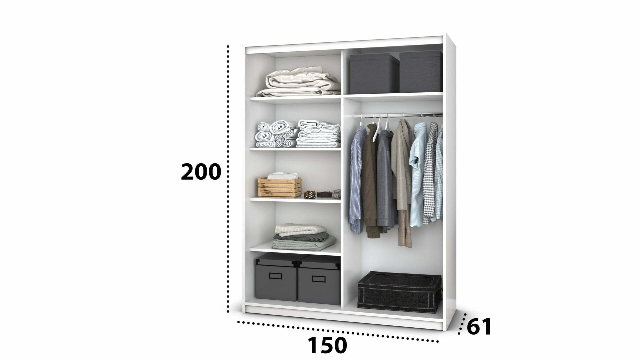 Dressing Vox cu oglinda si usi glisante wenghe - imagine 2