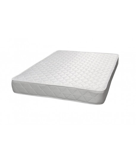 Pat Dante cu tapiterie alba +saltea premium lux - imagine 3